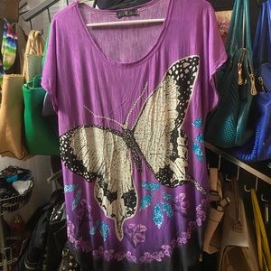 XXL slinky jeweled tops